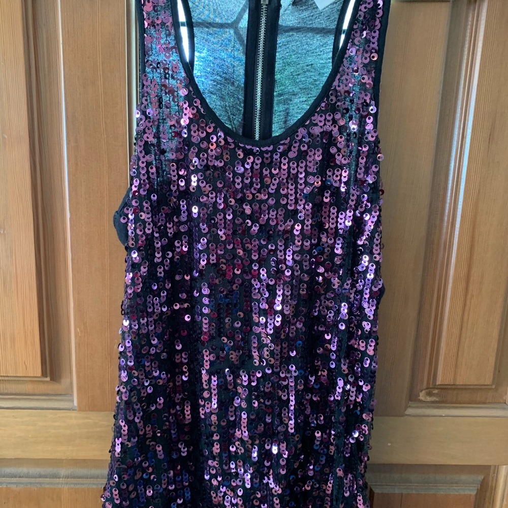 Purple Sequin Tank